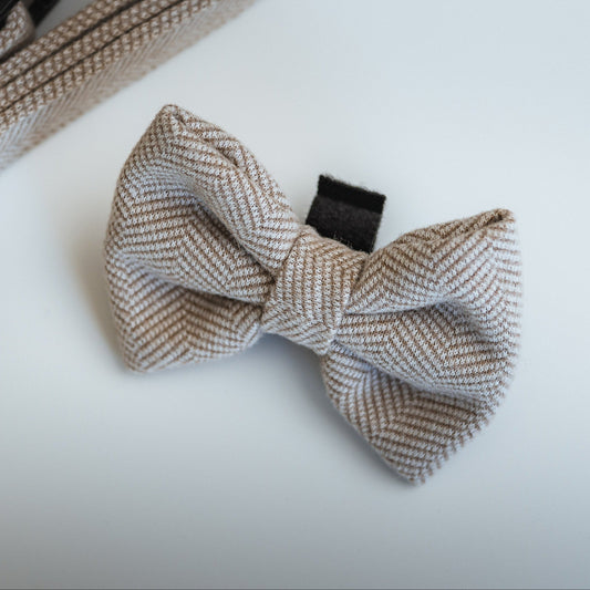 Brown Tweed Bow Tie
