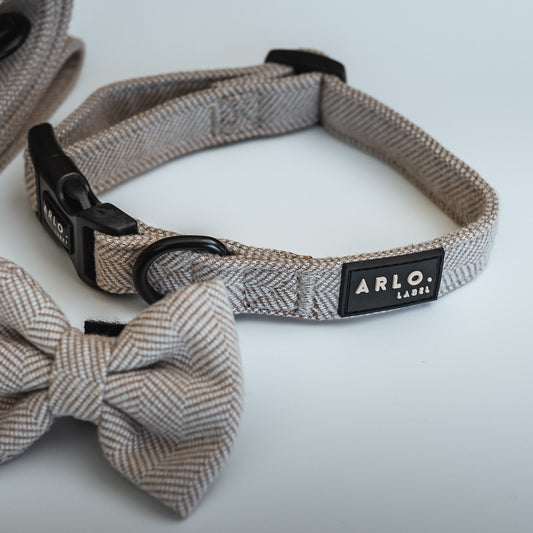 Brown Tweed Collar