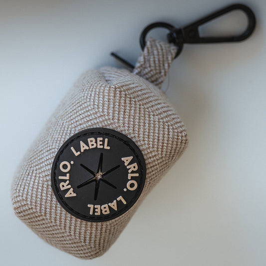 Brown Tweed Poop Bag